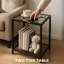 30cm W Metal Bedside Table