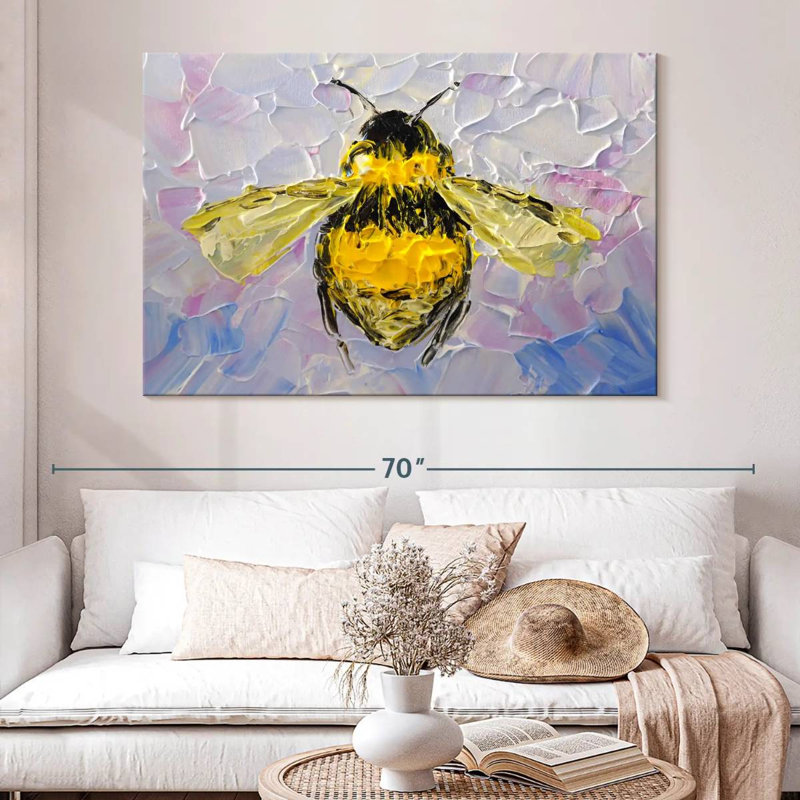 Brampt Abstract Bee, 34" H x 51" W