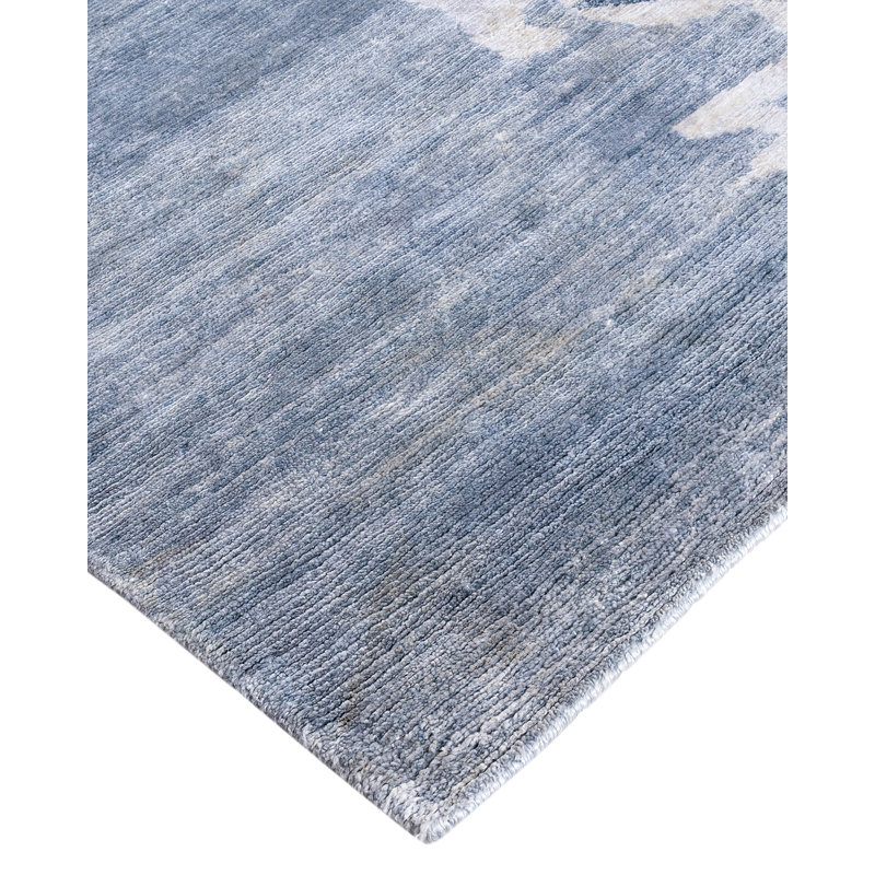 Overdyed One-of-a-Kind Rectangle 9'2" X 12'2" Hand Knotted Area Rug