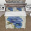 Blue Anemone Flower - Floral Farmhouse Duvet Cover Set - Microfiber Polyester-38757563