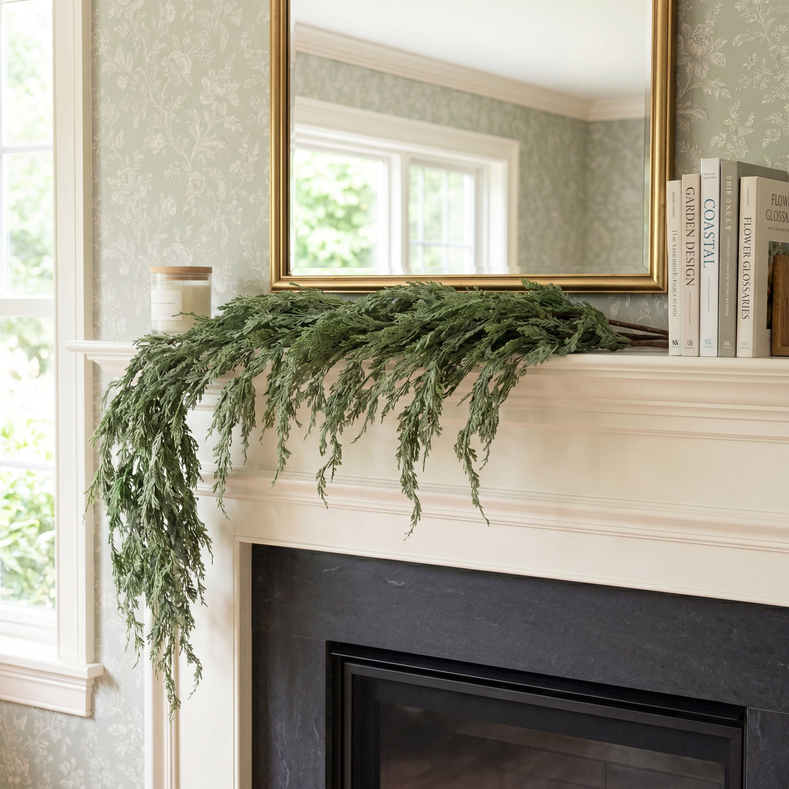 Faux Cedar Swag