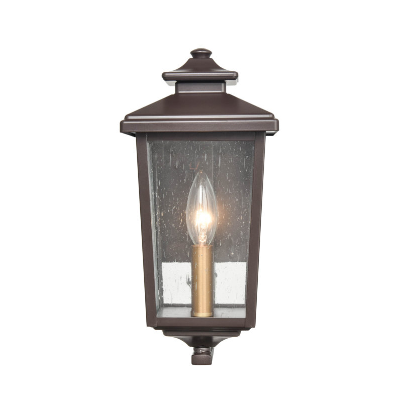 Grande lanterne murale d'extérieur Freea, Brun, H 9,13 po x l 5,38 po x P 5,38 po