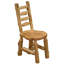 Chaise d'appoint en bois massif H 18 po Fireside Lodge-128837463