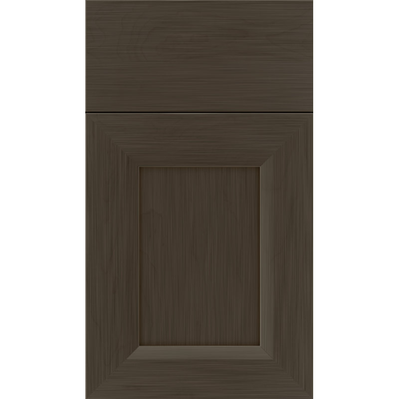 Échantillon de porte à accès complet Riverbend Dwelling, Ardoise patinée, Chêne