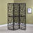 Black 3-Panel Folding Screen