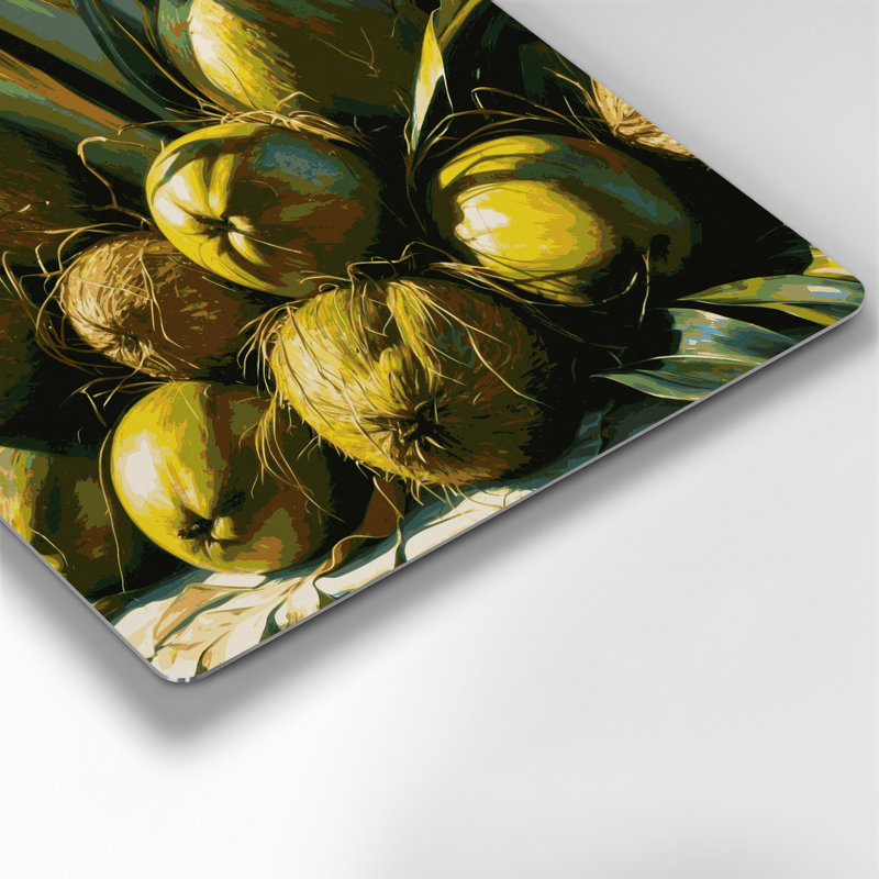 Hawaiian Coconuts Green, art mural en métal