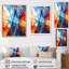 «Blue Brown Fractal Modern Energy» sur toile-893589006-893588993
