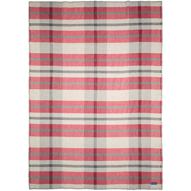 Jeté en laine Northfield, 50 po x 72 po, Rouge