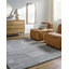 Tapis taupe en laine touffeté à la main Raki-759372203
