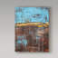 « lithosphere blue brown », reproduction de peinture à l’acrylique sur toile tendue-26853644