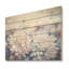 «Enchanting Chrysanthemums Flowers», art mural en bois champ de fleurs sur bois de pin naturel-793890133