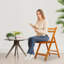 Chaises de bistro pliantes Rayetta avec dossier en bois pour l'intérieur et l'extérieur-1845713497