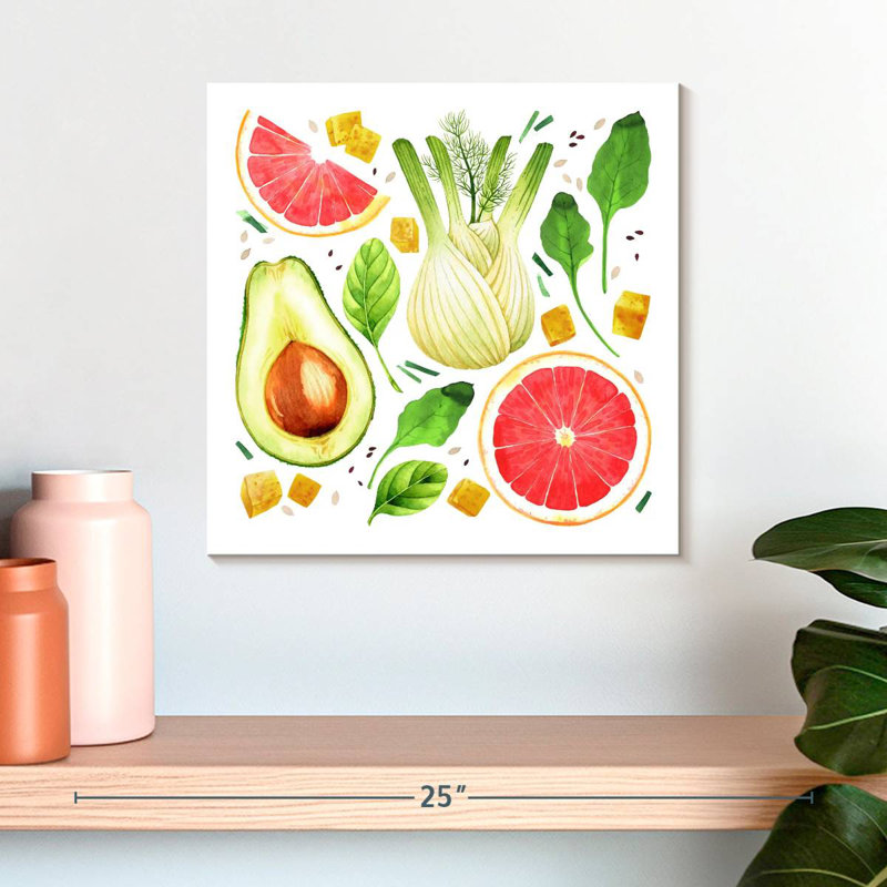 Yarlin Vegetables And Fruits, 16'' H x 16'' W