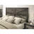 Rustic Gray Queen Bed Frame With Rubberwood And Engineered Wood, Headboard, Contemporary Bedroom Decor Size In Color, Metal Construction, Modern Accent