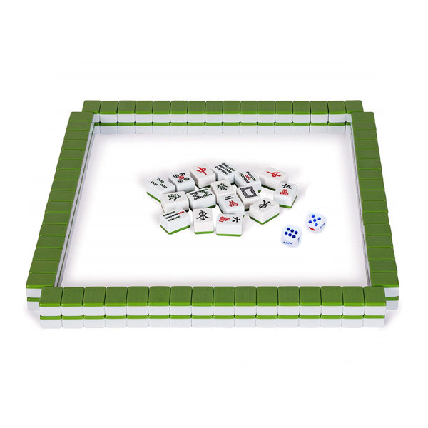 1set American Mahjong Game Set 166 Premium White Tiles Traditional