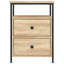 Dura 44cm W Iron Bedside Table-109785345