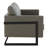 Natahlia Leather 55'' Reception Loveseat-2042997281