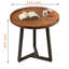 Table basse monocouche ronde