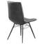 Ensemble de 4 chaises de salle à manger Gunmetal-1979535791