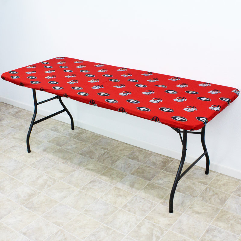 Georgia Bulldogs Red Cotton Fitted Table Cover