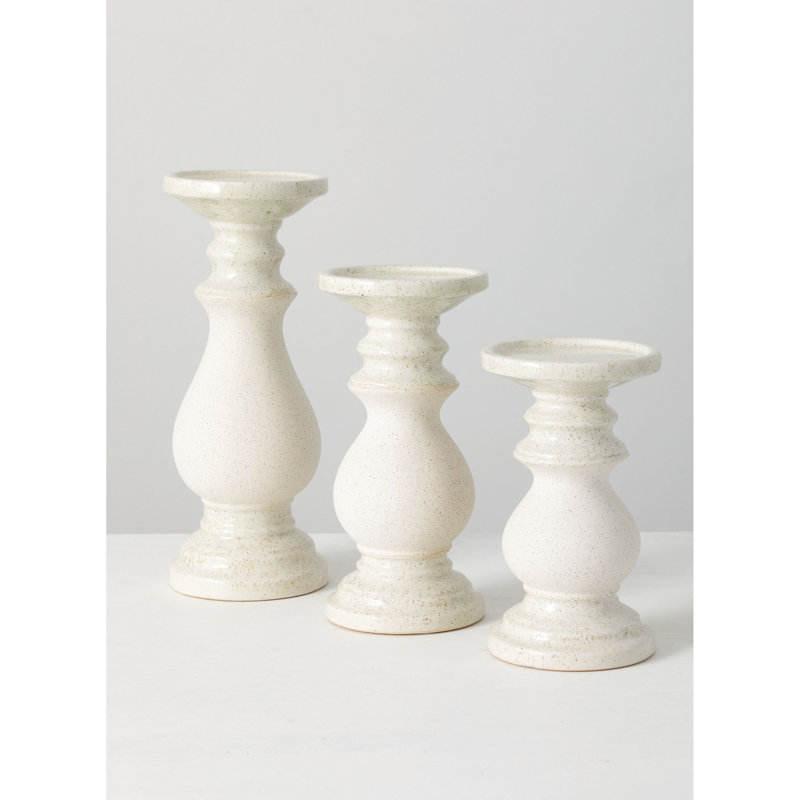 8'' H Concrete / Cement Tabletop Candlestick