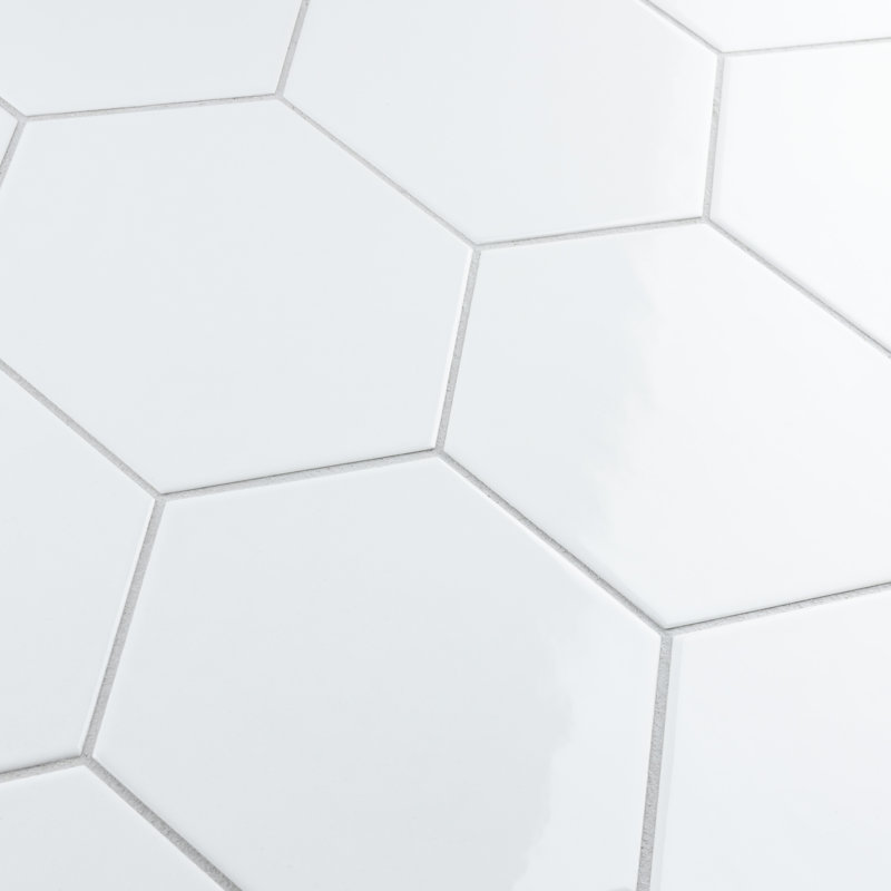 Hexitile 7"x 8" Porcelain Wall Tile