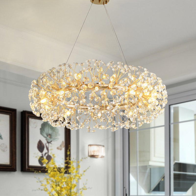 Lustre géométrique à 12 lumières Maeci