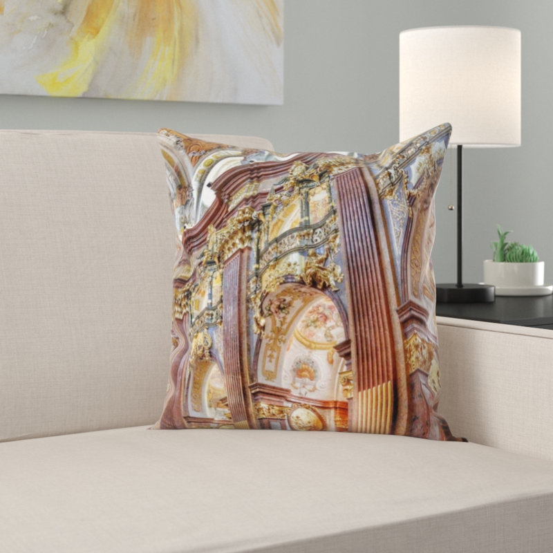 Baroque Church Throw Pillow
