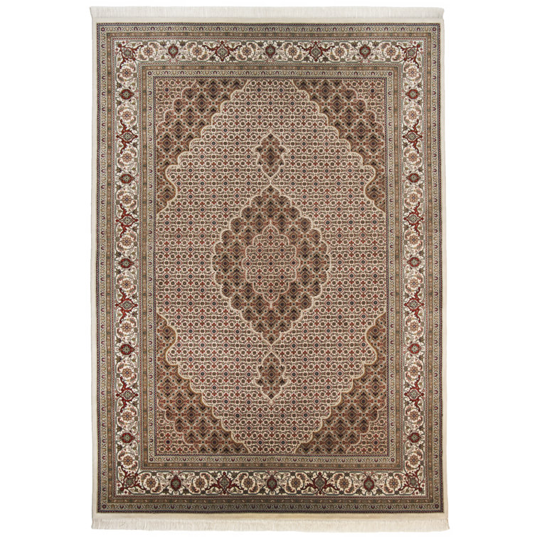 Herkimer Oriental Wool Hand Knotted Area Rug