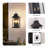 Large 22" Outdoor Wall Lantern, Modern Black Exterior Sconce with Glass Panels, Waterproof 2-Light Fixture for Porch & Entryway