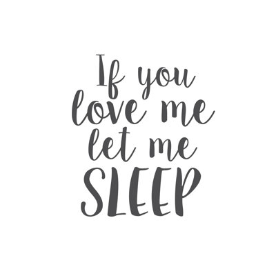 Love Let Sleep - Wrapped Canvas Print