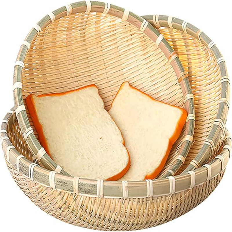 Trade With Batts 3 Pack Bamboo Basket Tray