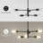 Rensselear 6-Light metal Modern Linear Sputnik Chandelier-945305994