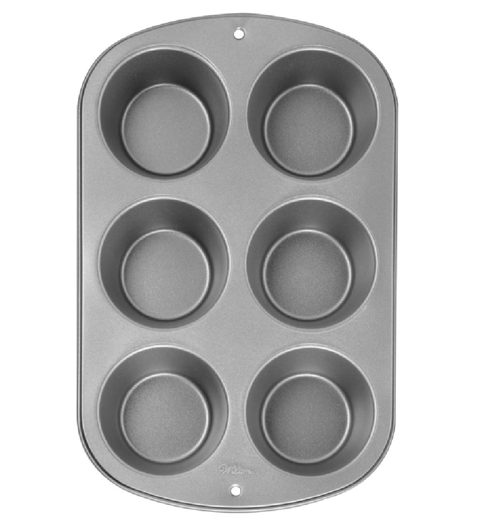 Wilton 4 Cavity Mini Loaf Pan, Grey