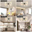 Olamon 5 - Light Dimmable Sputnik Sphere Semi Flush Mount-1891135524