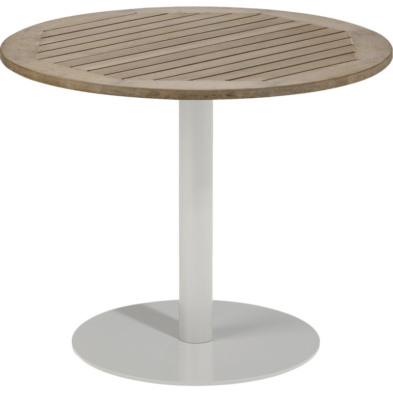 Travira Outdoor Round Bistro Table, 24" W x 24" L, Tekwood Vintage