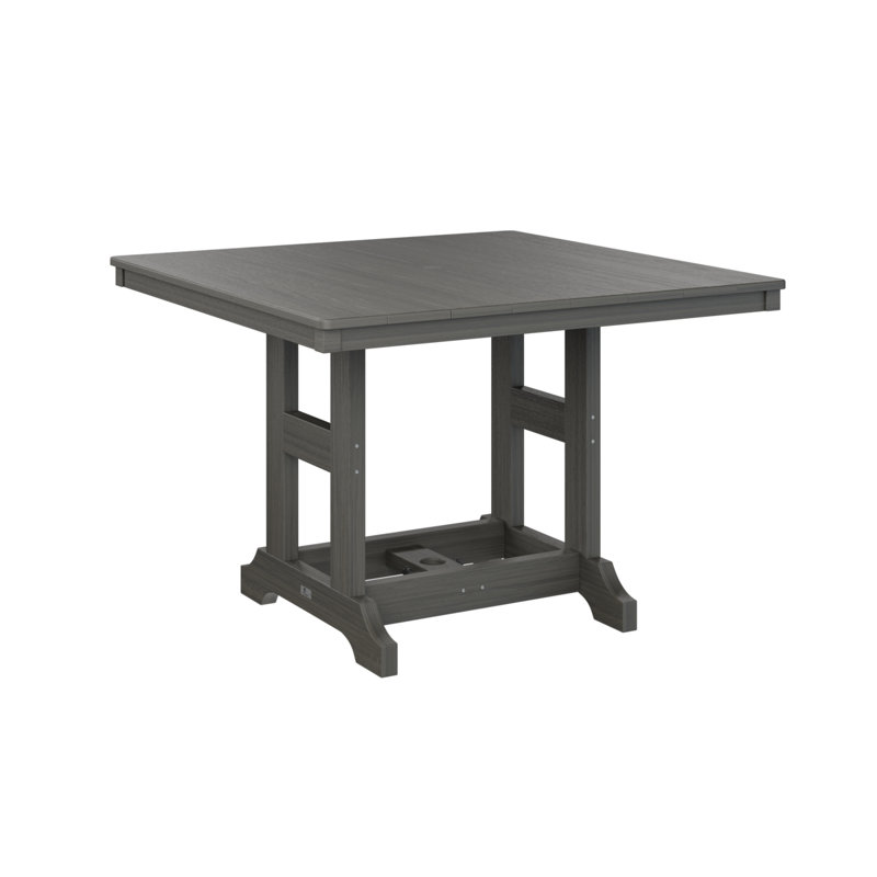 Berlin Gardens Garden Classic Square Table, Coastal Gray, 39.5" H x 44" W x 44" D
