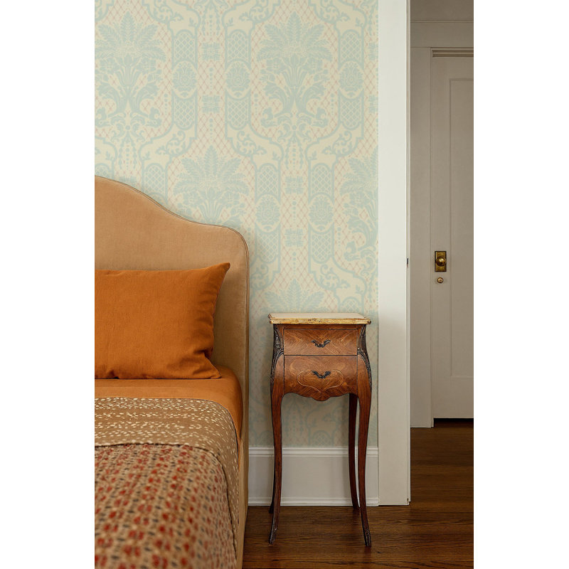 Columnar Bloom - Eggshell Wallpaper
