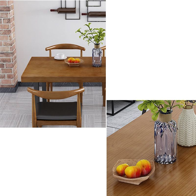 Ensemble de table de salle à manger en bois massif de style américain, H 29,5 po x L 62,9 po x l 27,5 po