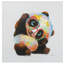 Smarty Panda, peinture sur toile tendue