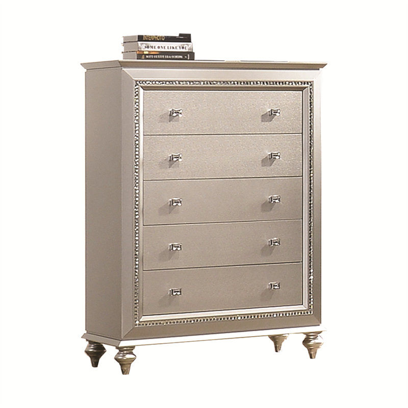 Commode à finition champagne Kaitlyn