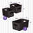 Ribbed 3 Piece Plastic Bin Set-73493760