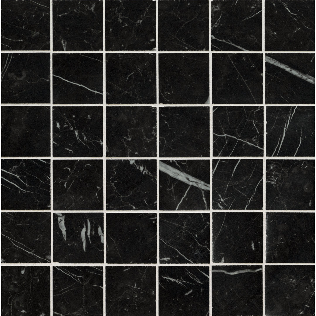 Palazza Grid 12 in. x 12 in. Matte Porcelain Mosaic Floor and Wall Tile Ackland 
