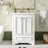 24'' Bathroom Vanity With Ceramic Sink Combo, Modern Freestanding Storage Cabinet  With Silver Handles,  Soft Closing Doors-1371220525