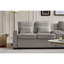 Canapé rembourré de 114 po avec console, 2 porte-gobelets et 3 ports USB câblés, canapé en tissu de lin moderne avec 4 coussins pour salon, appartement (4 places)-1830753169