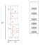 Garde-manger double, armoire de rangement, avec six tablettes