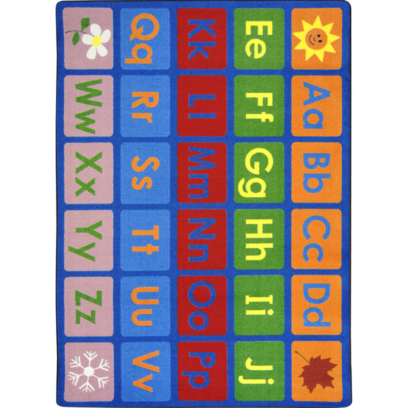 Tapis «Any Day Alphabet» par Joy Carpets, Rectangle 5 pi 4 po x 7 pi 8 po