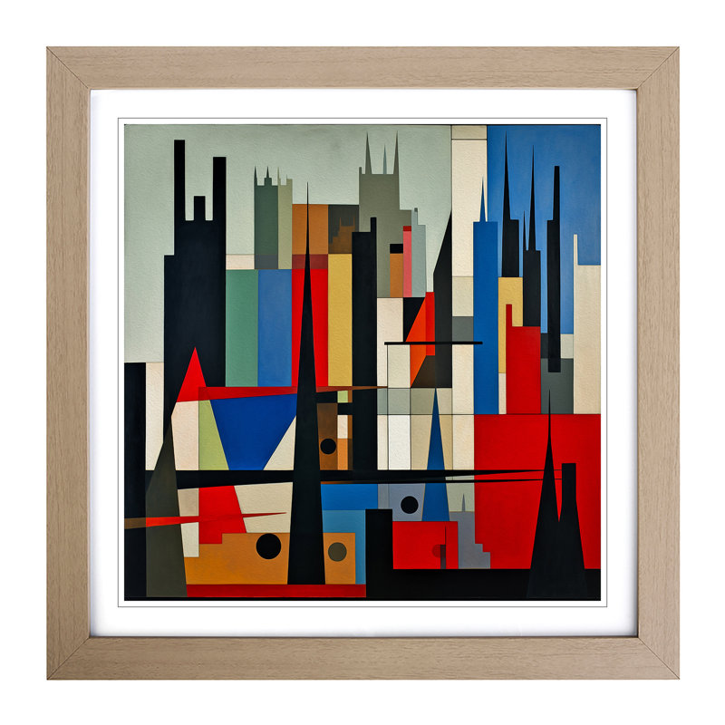 City of York Suprematism No.1 - Framed Print, Oak