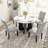 5-Piece Round Dining Table Set-1650181960
