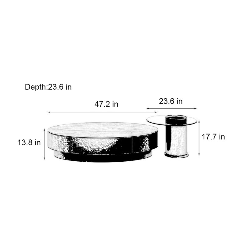 Table ovale italienne de luxe